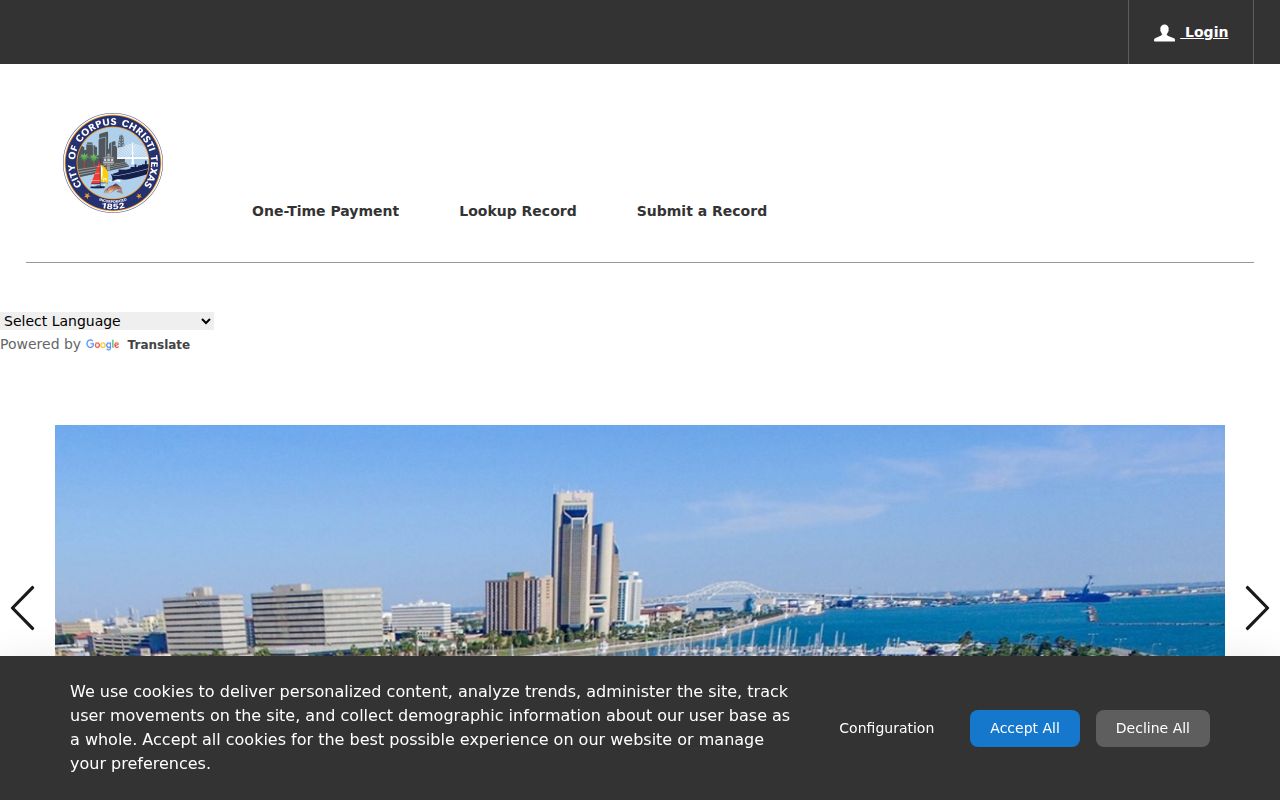 Corpus Christi residents directory Dynamic Portal permit lookup