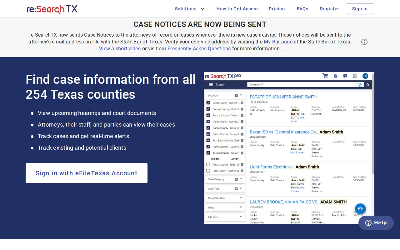Corpus Christi residents directory Texas court search portal